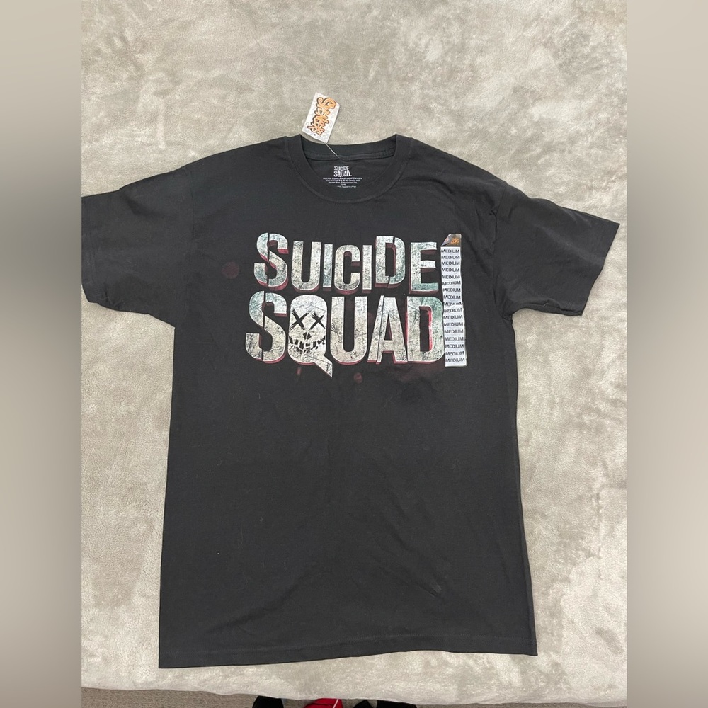 💛NWT DC Comics Suicide Squad Logo Men's T-Shirt Black Medium